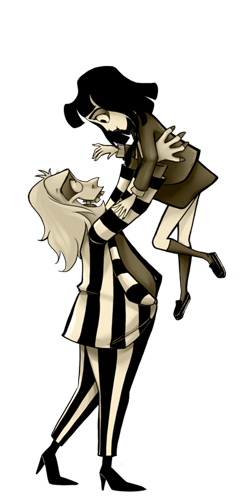 kisspng dance drawing cartoon beetlejuice fan art cartoon couple 5b0be3db74b2f5